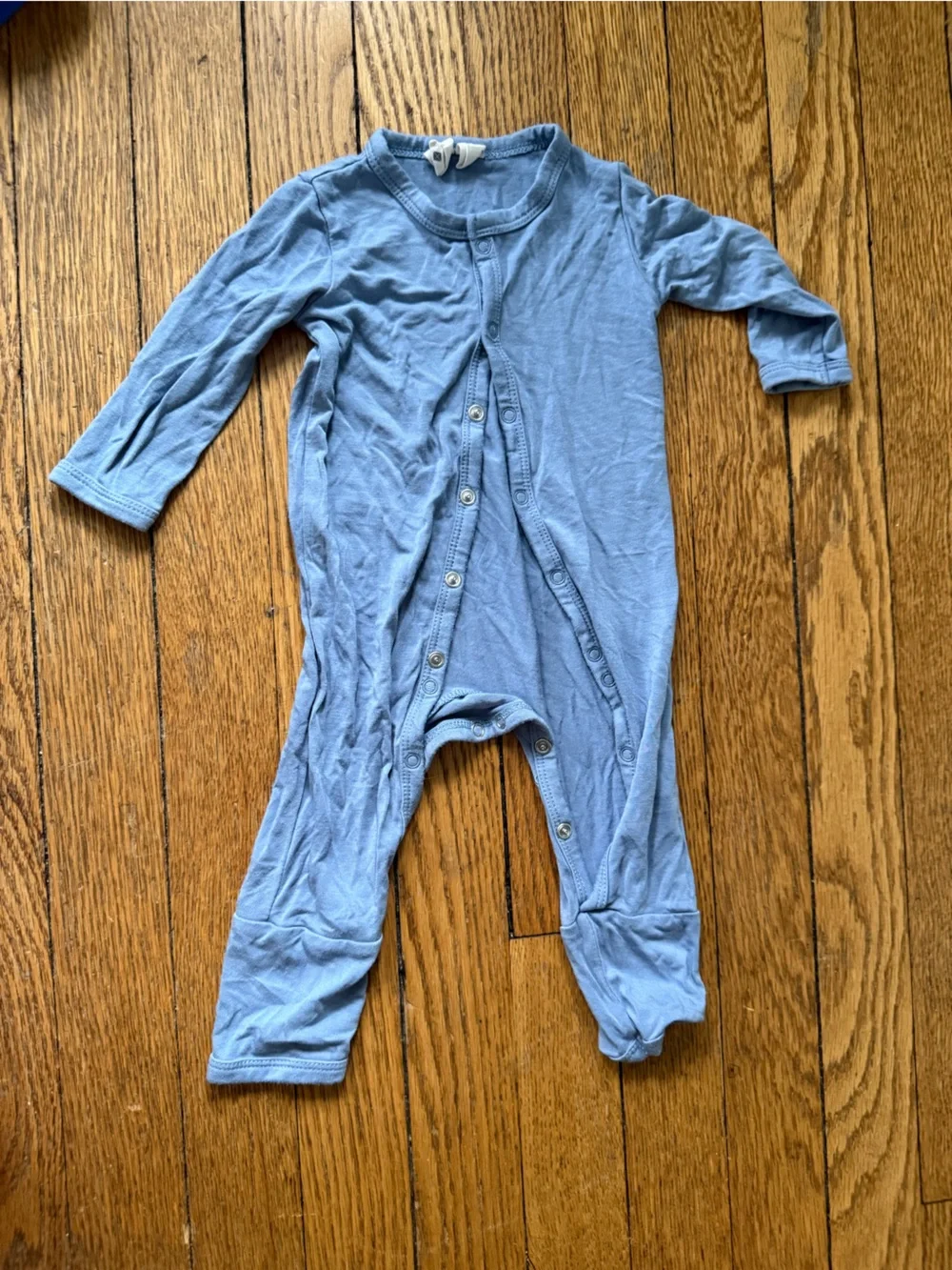 Kyte BABY Light Blue Footed One-Piece Snap Romper - Size 0-3 Months